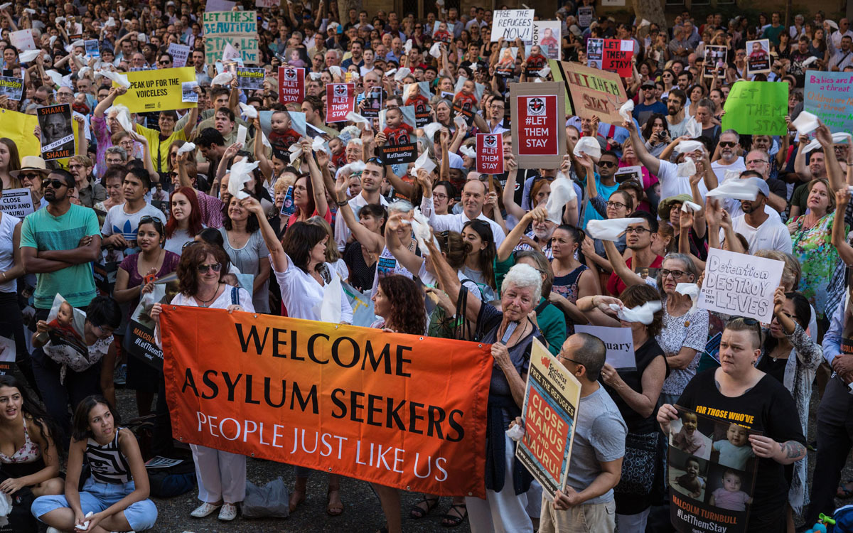 Large 1sydney protesti za azilante pacific press