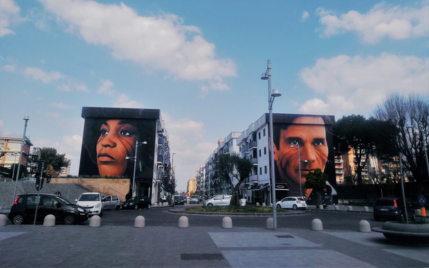 Joritovi murali – Angela Davis i Pier Paolo Pasolini (Foto: Ivana Perić) 