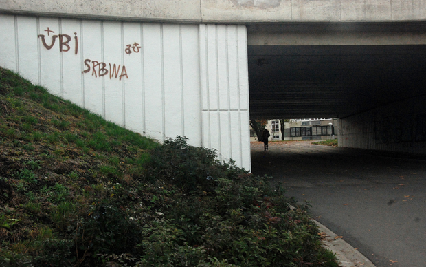 Grafit u Savskom gaju u Zagrebu