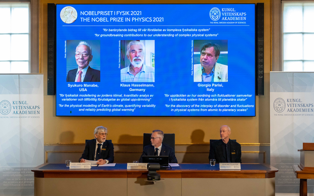 Dobitnici Nobelove nagrade iz fizike za 2021: Syukuro Manabe, Klaus Hasselmann i Giorgio Parisi  Wei Xuechao/Xinhua/PIXSELL