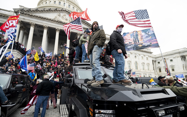 Napad trampovskih prosvjednika na zgradu Kongresa 6. siječnja 2021. (Foto: Bill Clark/Newscom/PIXSELL) 