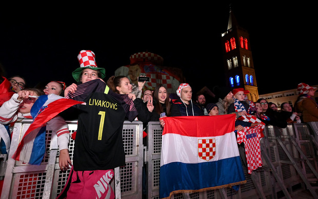 Doček reprezentativaca u Zadru (Foto: Dino Stanin/PIXSELL)