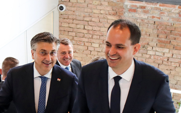 Andrej Plenković i Ivan Malenica (Foto: Luka Stanzl/PIXSELL)