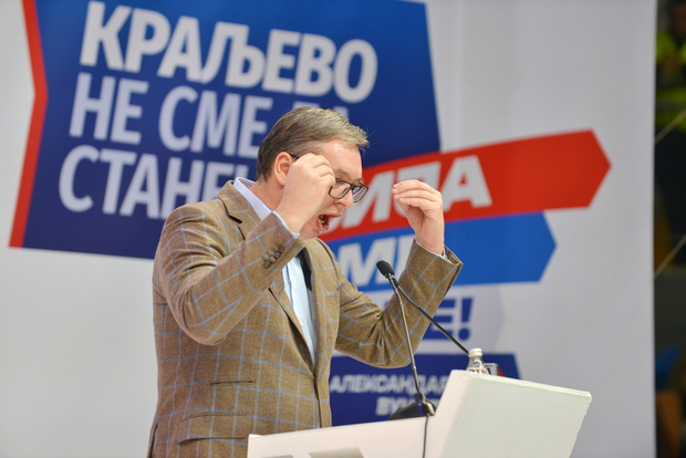 Predizborni skup Vučića i njegove liste "Srbija ne sme da stane" u Kraljevu (Foto: Vladimir Vasic/ATAImages/PIXSELL)