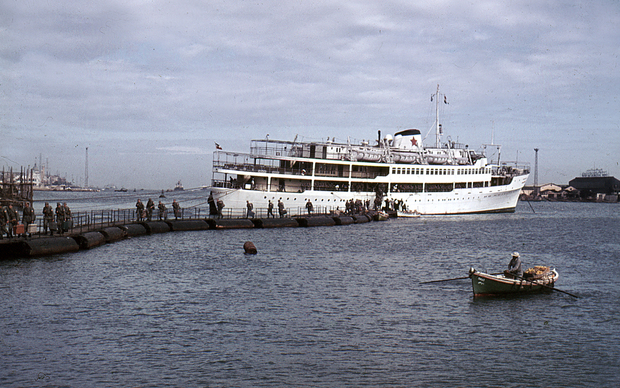 Brod Jugoslavija prilikom odlaska iz Aleksandrije (Foto: Boško Jasić)