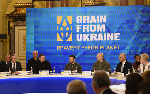 Ukrajinski predsjednik Zelenski na drugom samitu inicijative "Žitarice iz Ukrajine" u Kijevu, studeni 2023. (Foto: Bestimage/PIXSELL)