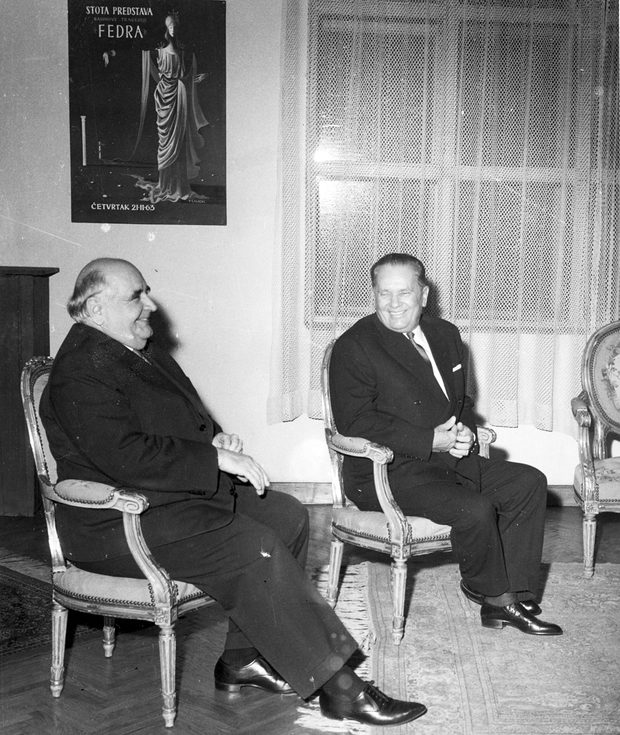 Poveznica koju bi nacionalisti najradije prebrisali – Krleža i Tito (Foto: Stevan Kragujević/Wikimedia Commons)