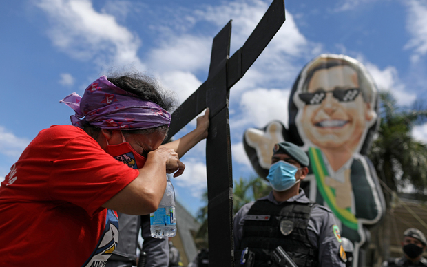 Protest protiv Bolsonara u Manausu 