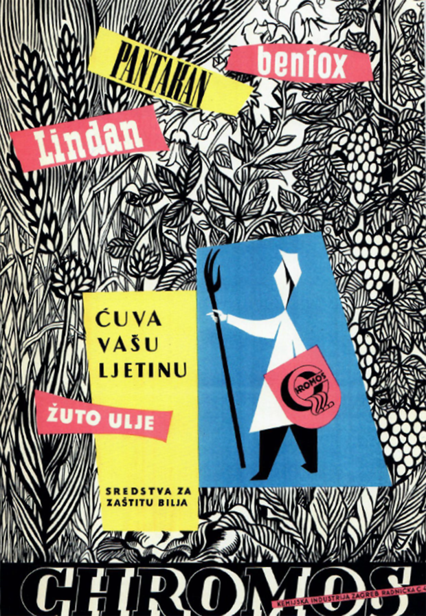 Plakat "Kromos čuva vašu ljetinu", 1954.