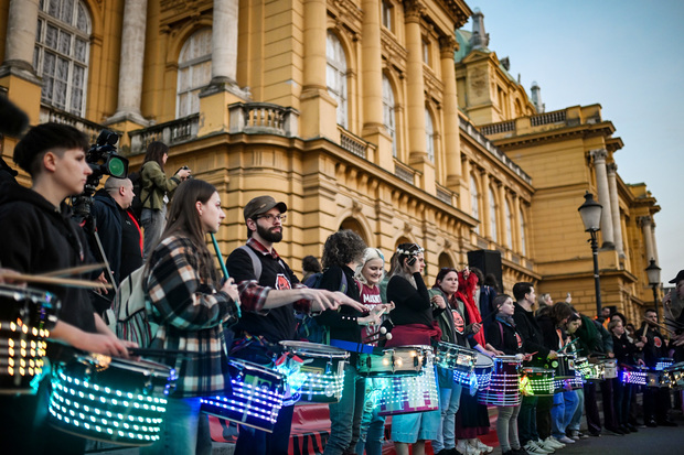 Na ovogodišnjem Noćnom maršu u Zagrebu u povodu Osmog marta (Foto: Josip Regović/PIXSELL)