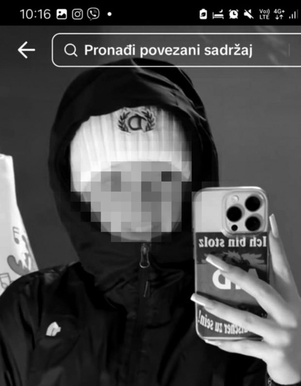 Selfie s AfD-ovom naljepnicom (Foto: TikTok)