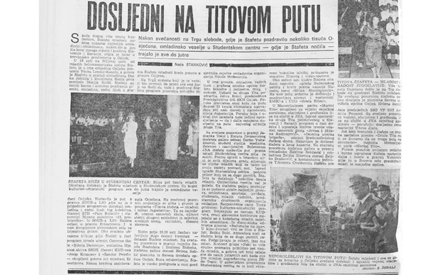 Dosljedni na Titovom putu – izvještaj Glasa Slavonije s dočeka štafete na kojem je nastupao i Škoro