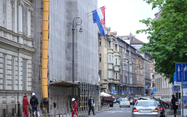 Prespora obnova – radovi na zgradi Vrhovnog suda (Foto: Sanjin Strukić/PIXSELL)