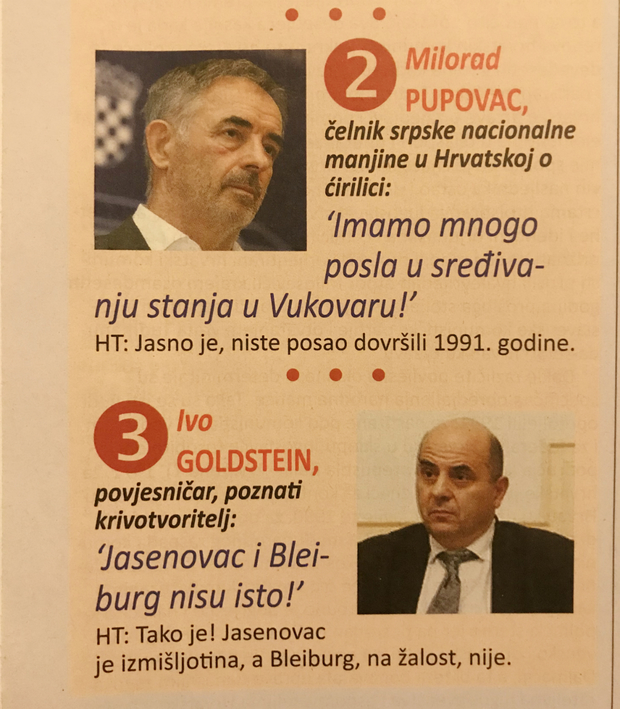 Poruka Goldsteinu: Jasenovac je izmišljotina